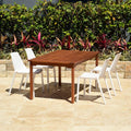 5-Piece Eucalyptus Rectangular Patio Dining Set V9472