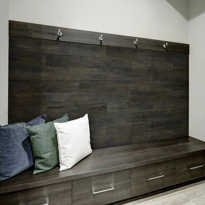 5x22 Vinyl Wall Paneling in Dark Pine A952597