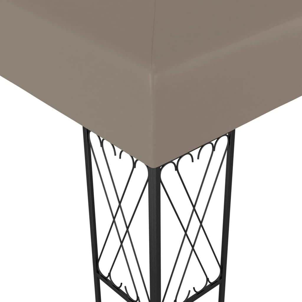Taupe Fabric Canopy Tent Sun Shelter L2355