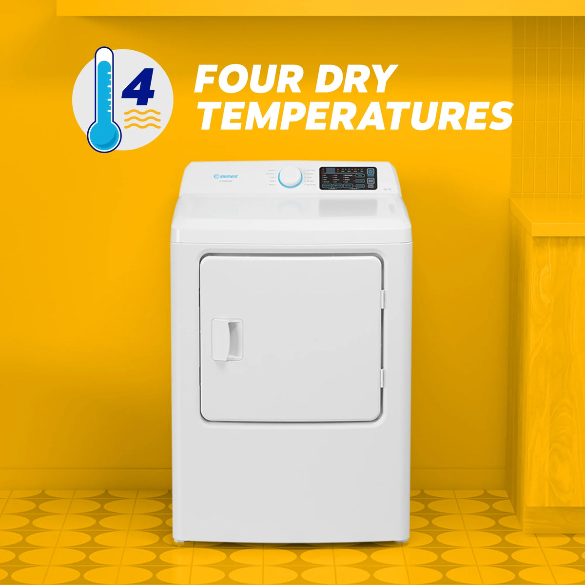6.7 cu. ft. Front Load Electric Dryer in White F1791