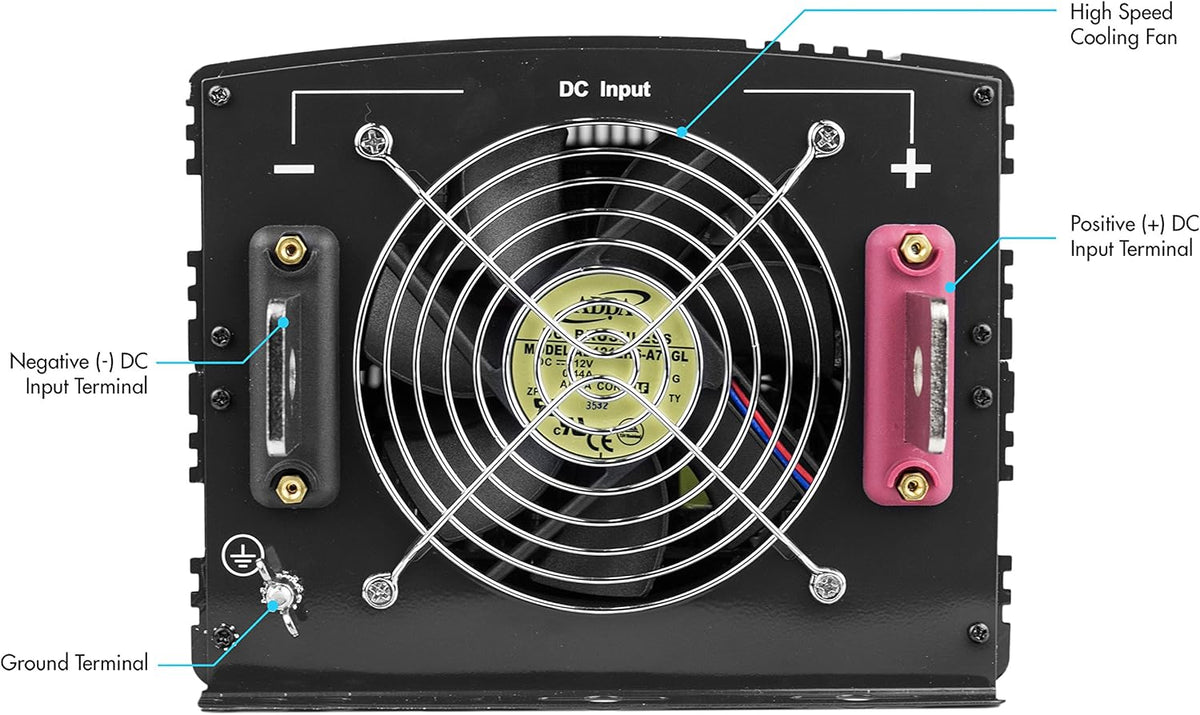 12V 10000 Watt Power Inverter with Remote Control, 20000 Watt Surge Peak R234