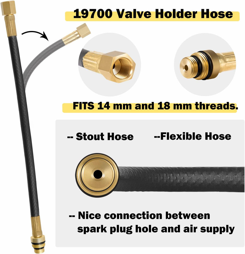 3PCS Valve Replacement Tools Set with Valve Spring Tool, Valve Holder Hose and Valve Stem Seal Pliers S854483