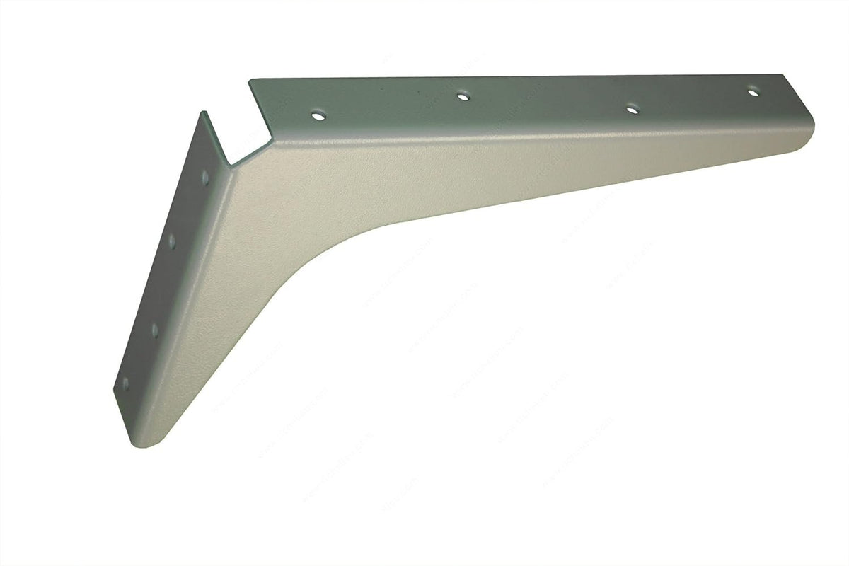 Heavy-Duty Reversible Brackets 1000lb. Load Capacity Black Pack of 2 G207829