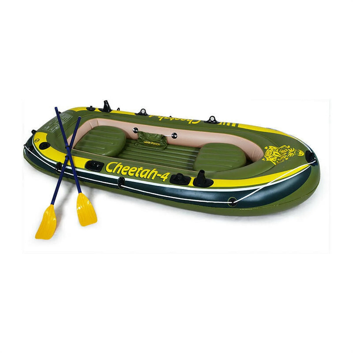 4 Person Inflatable Boat Raft Set with Oars & Air Pump X6533
