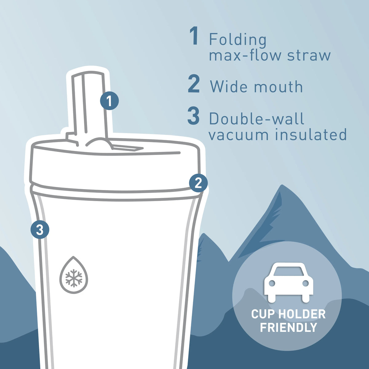 24 oz Insulated Stainless Steel Straw Tumbler O5817