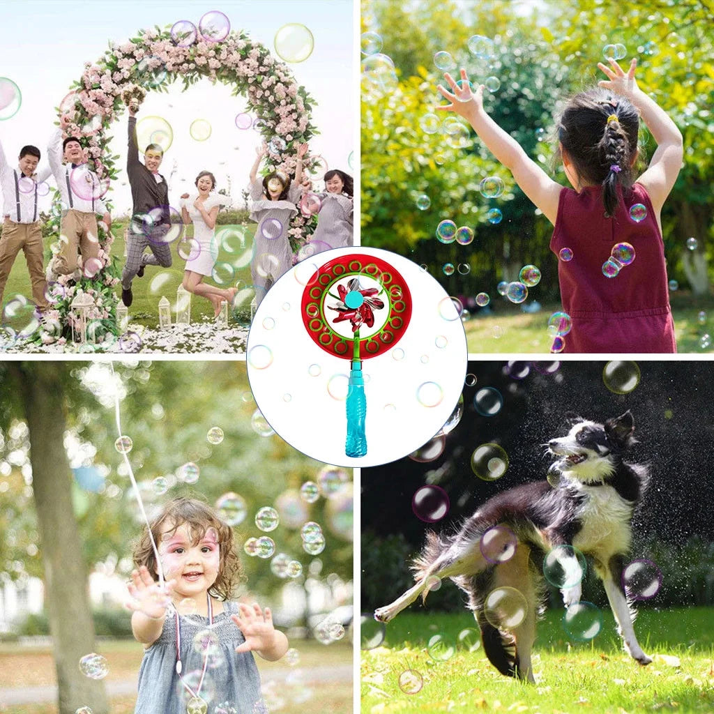 2-in-1 Bubble Stick Windmill Magic Portable Bubble Wand 20Ml L57703