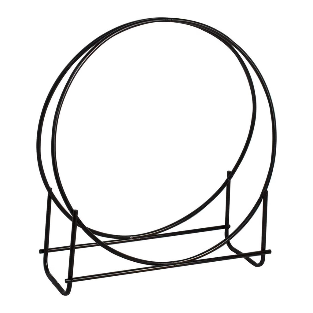 Black Tubular Steel Log Rack I52553