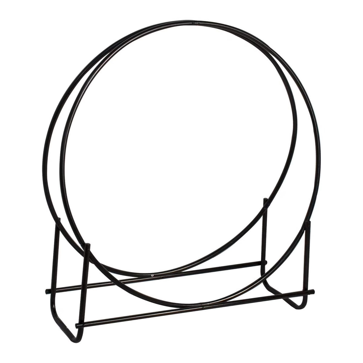 Black Tubular Steel Log Rack I52553