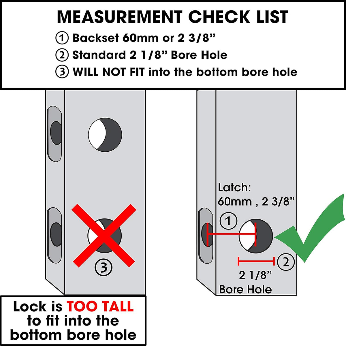 Mechanical Push Button Lever Lock, 60mm Backset, 13 Digit Keypad, Satin Chrome T966