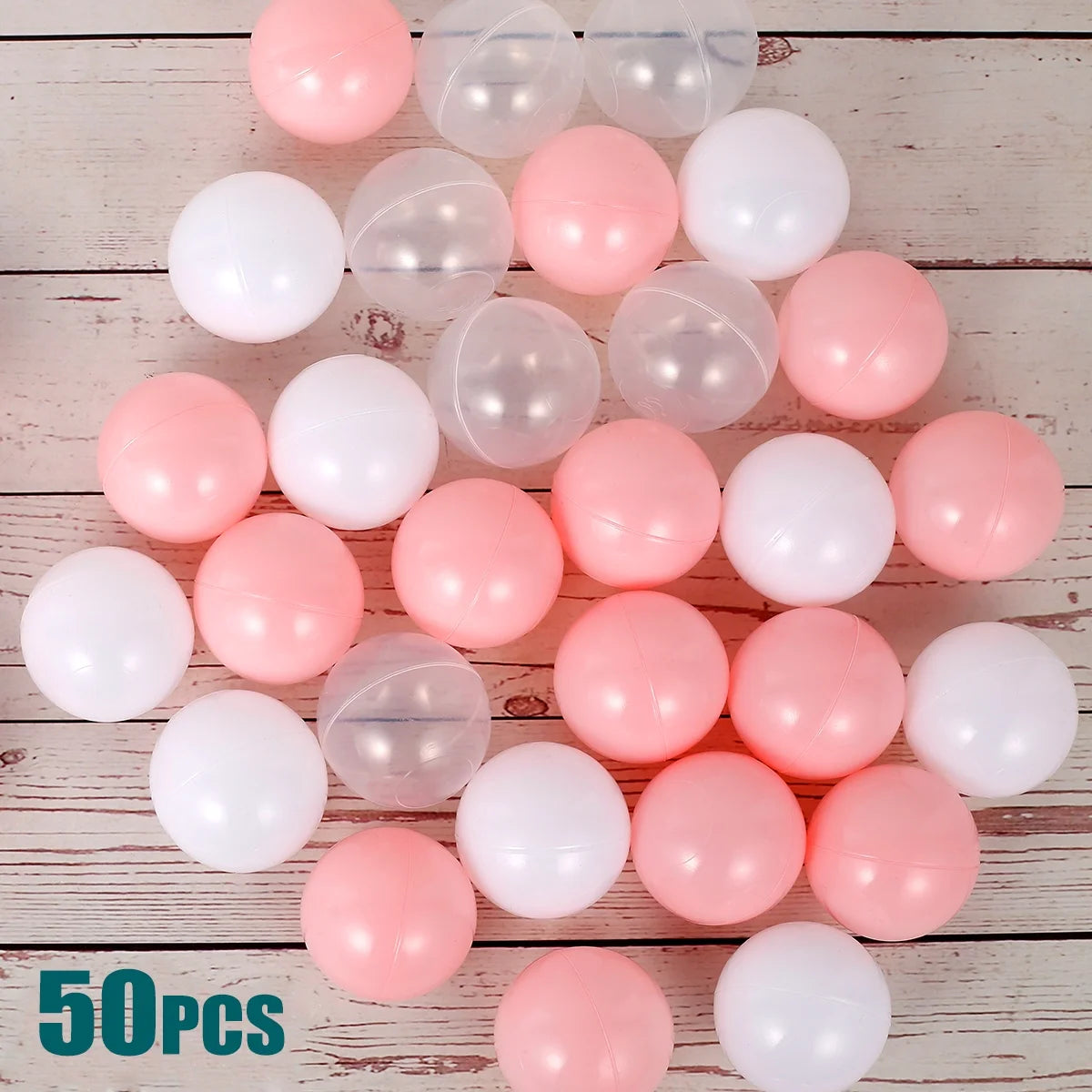 50Pcs 1.6inch Colorful Plastic Playground Ball I476682