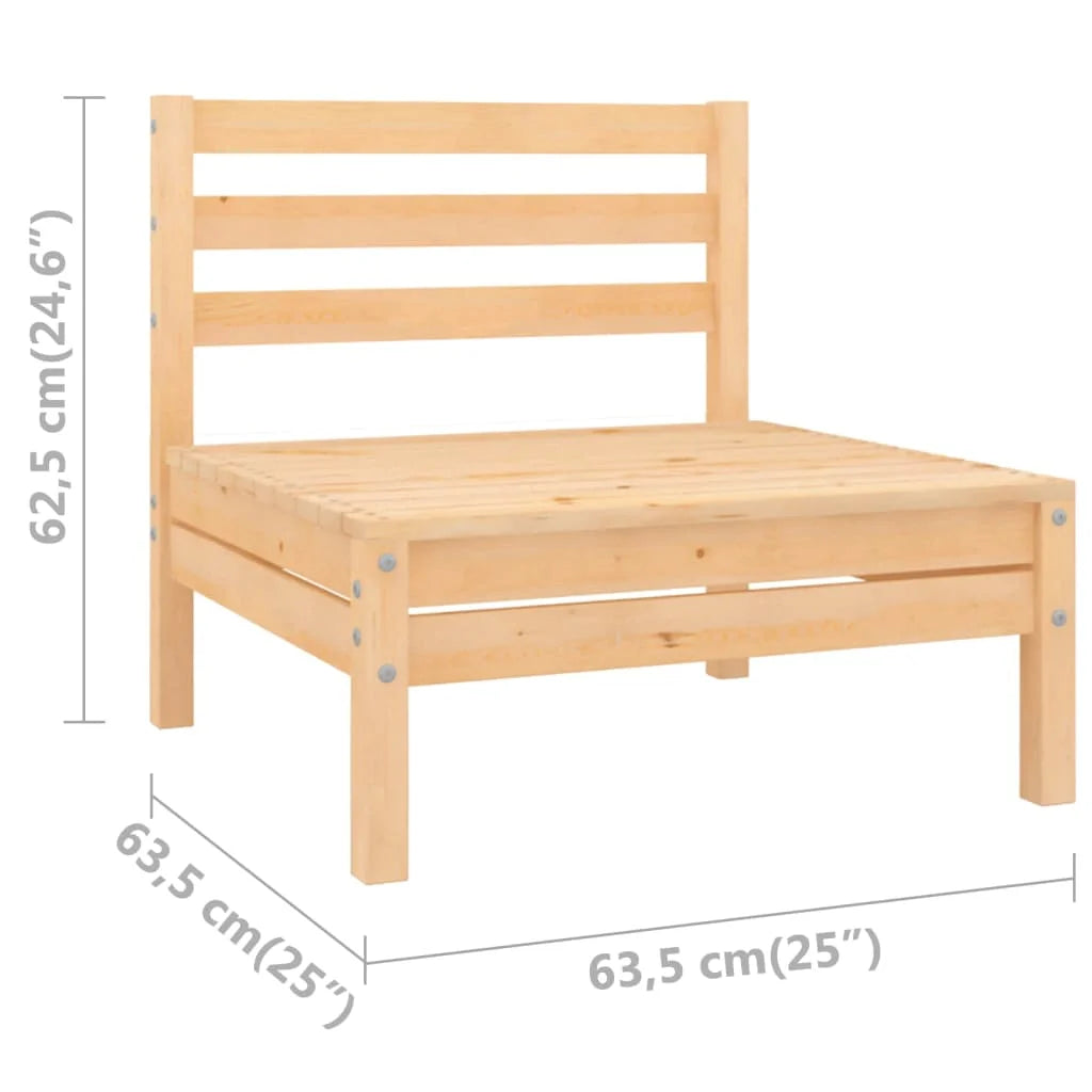 Solid Pinewood Patio Sofa K5278