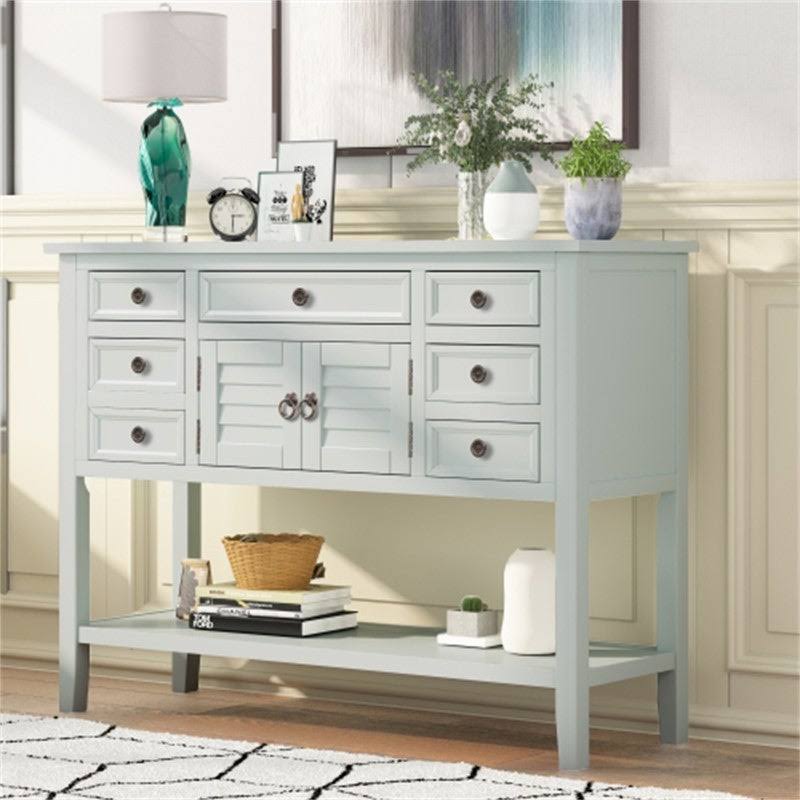 Modern Console Table with 7 Drawers and 1 Cabinet R101790