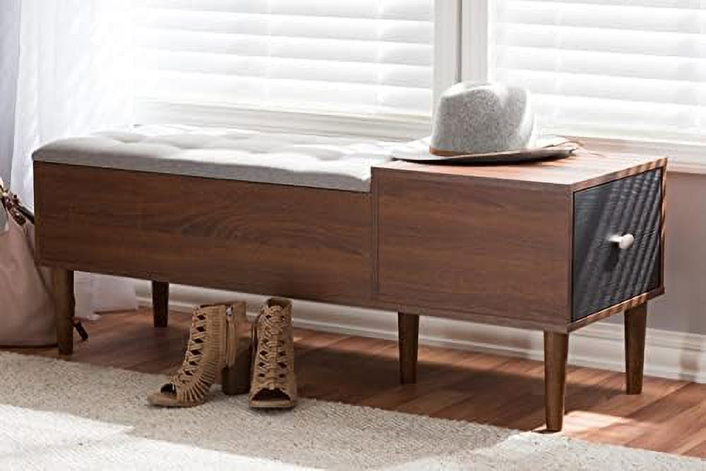 Brown Fabric Shoe Rack Cabinet Q554