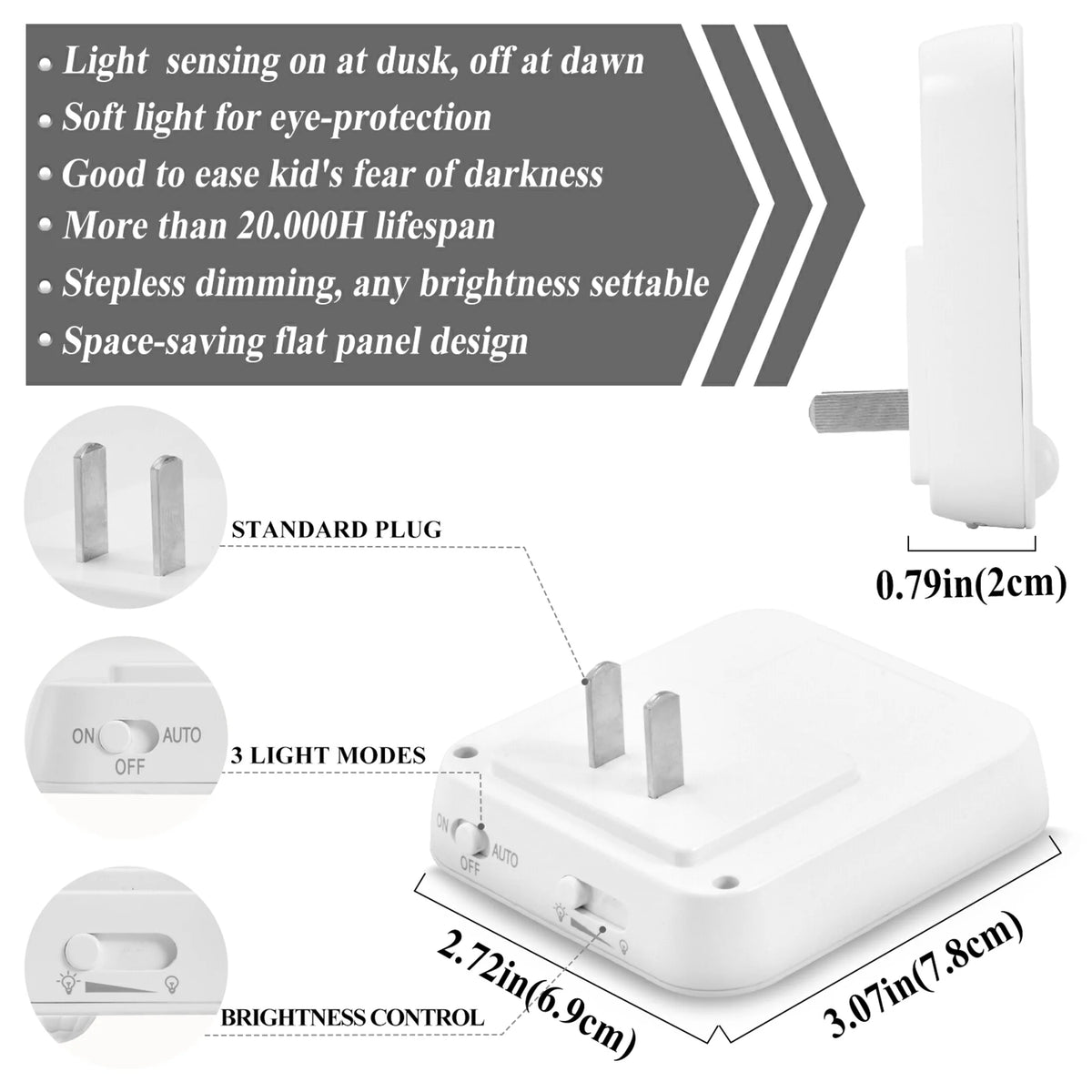 LED Motion Sensor Night Light 2 Pack K93359