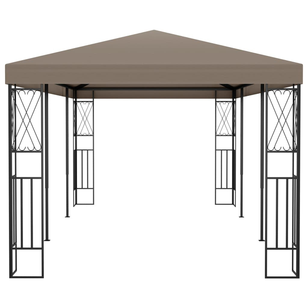 Taupe Fabric Canopy Tent Sun Shelter L2355