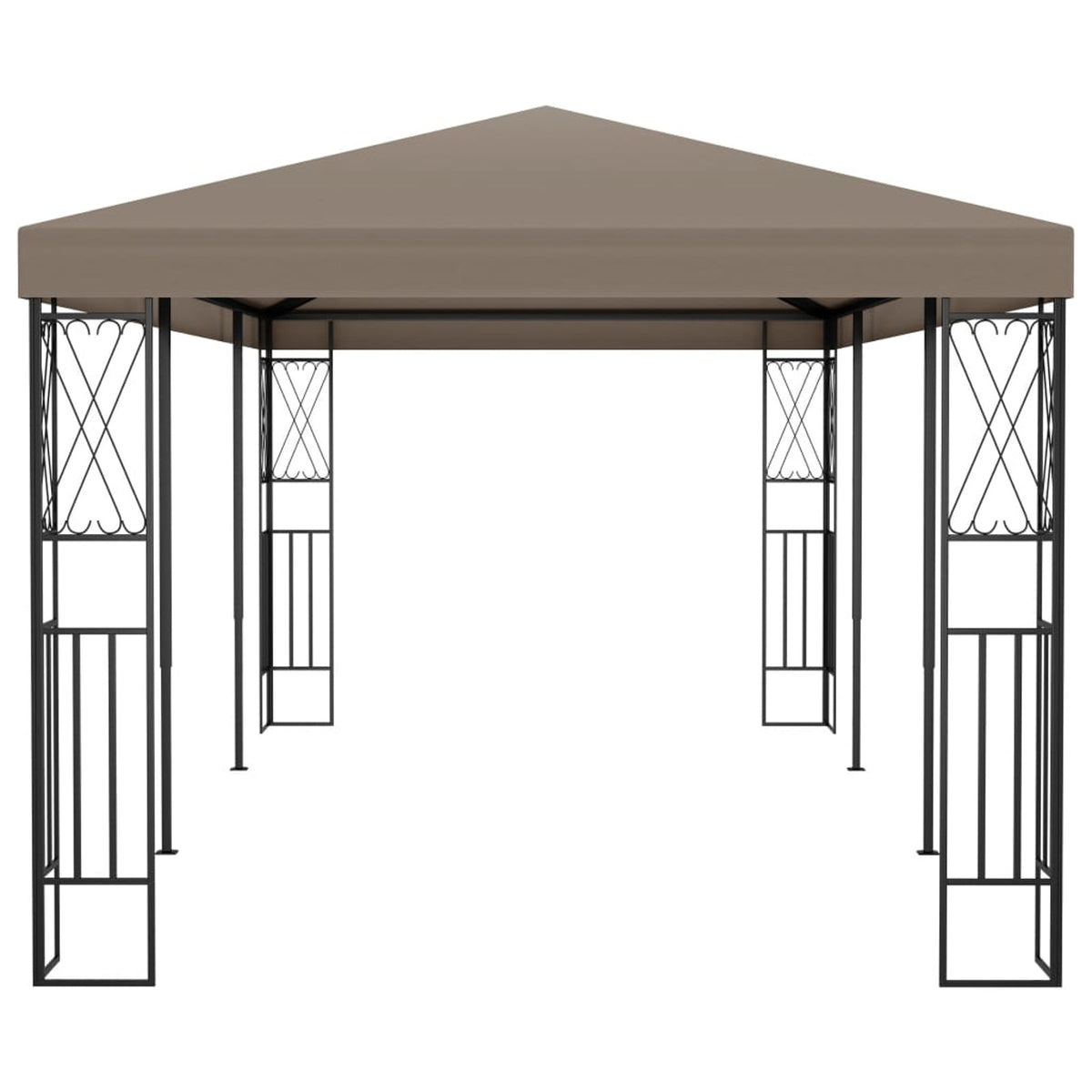 Taupe Fabric Canopy Tent Sun Shelter L2355