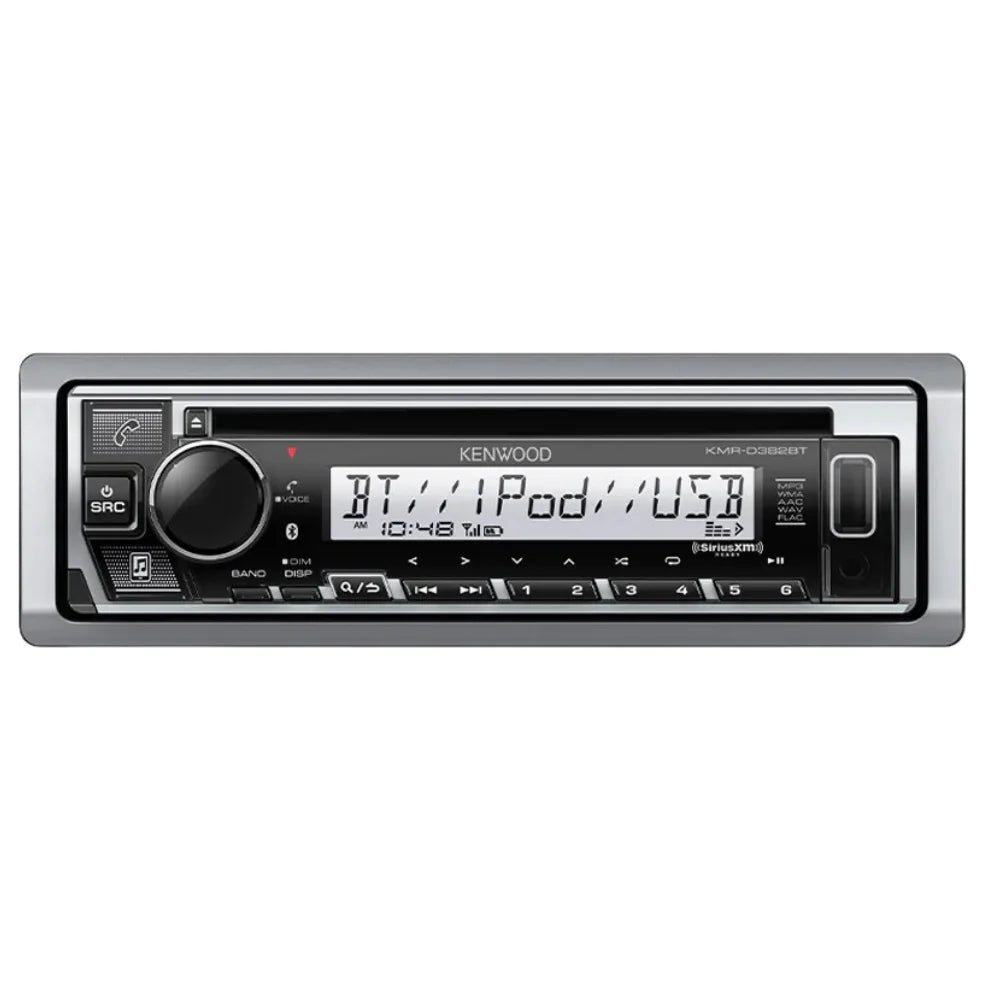 Marine CD Receiver and 6.5" 2-Way Marine Speakers F6456
