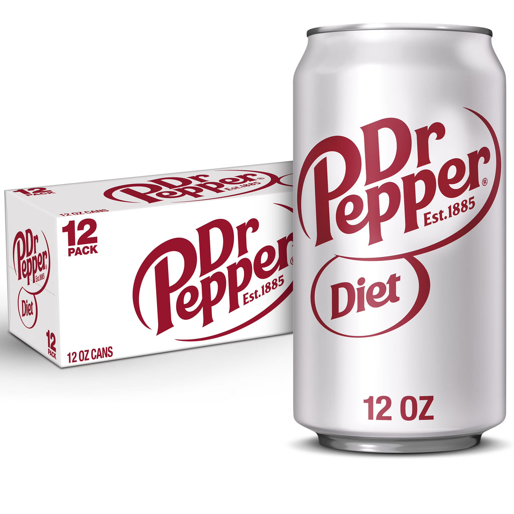 12 Pack Cans Diet Dr Pepper Soda Pop M2766