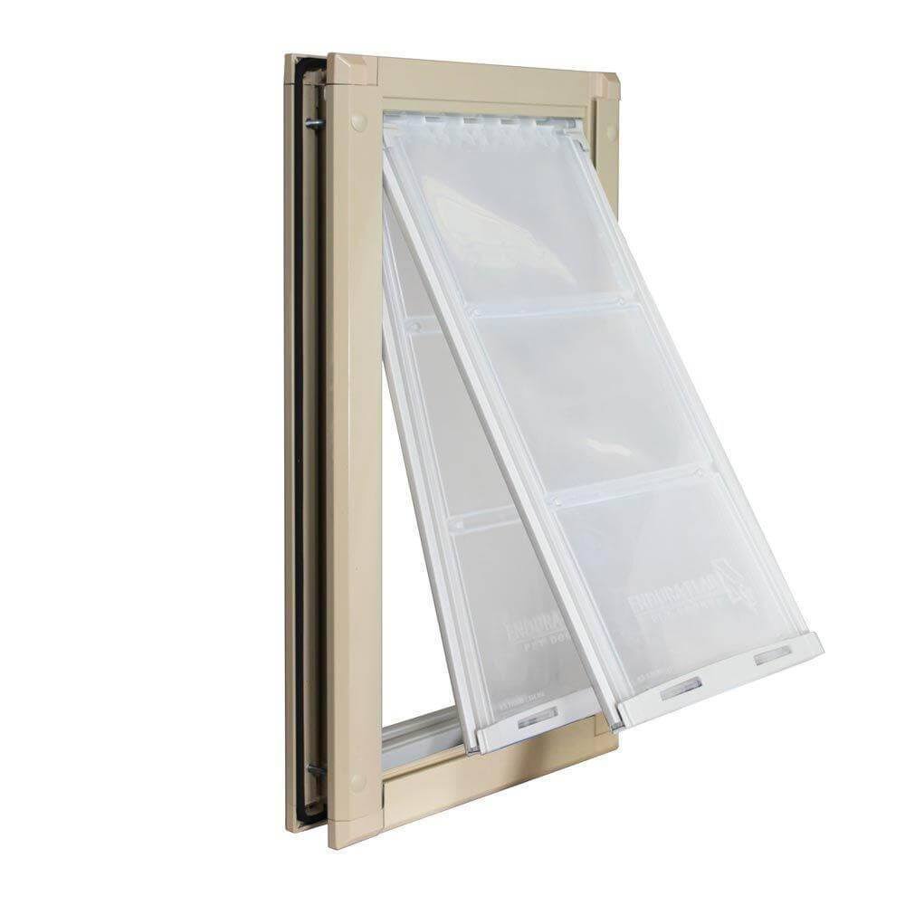 Tan Medium Single Flap Pet Door S852