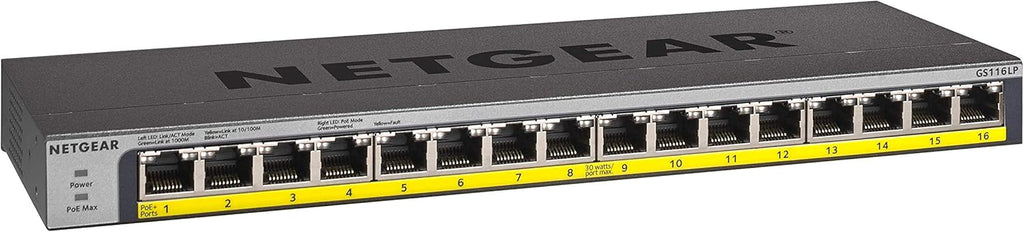 8-Port Gigabit Ethernet Unmanaged PoE Switch with 8 x PoE+ @ 123W J61592