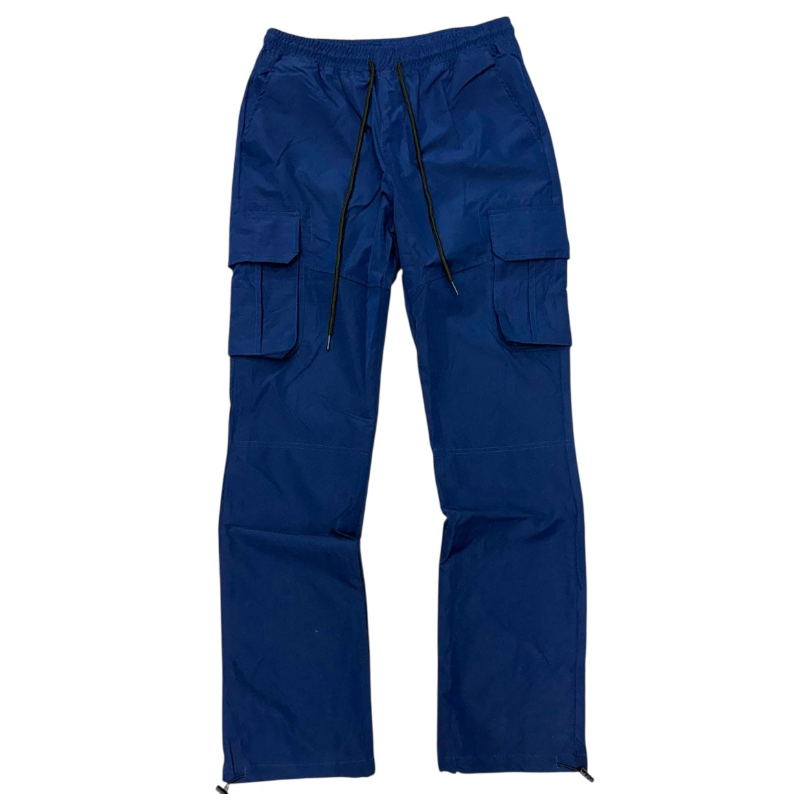 Rebel - Straight Fit  NYLON Cargo Pants - NAVY - 421