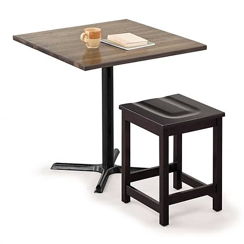Solid Wood Counter Height Stool Dark Walnut Finish M735560