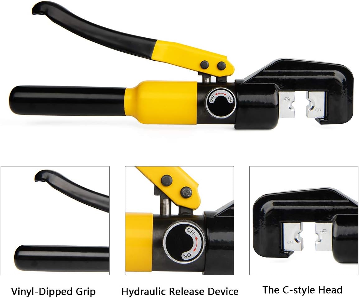 Hydraulic Wire Crimping Tool With 9 Pairs of Dies V60072