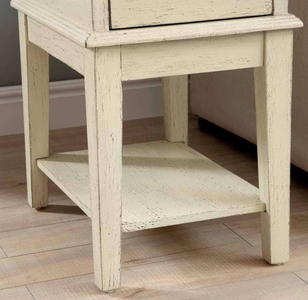 Grey One Drawer Chairside Table A310145