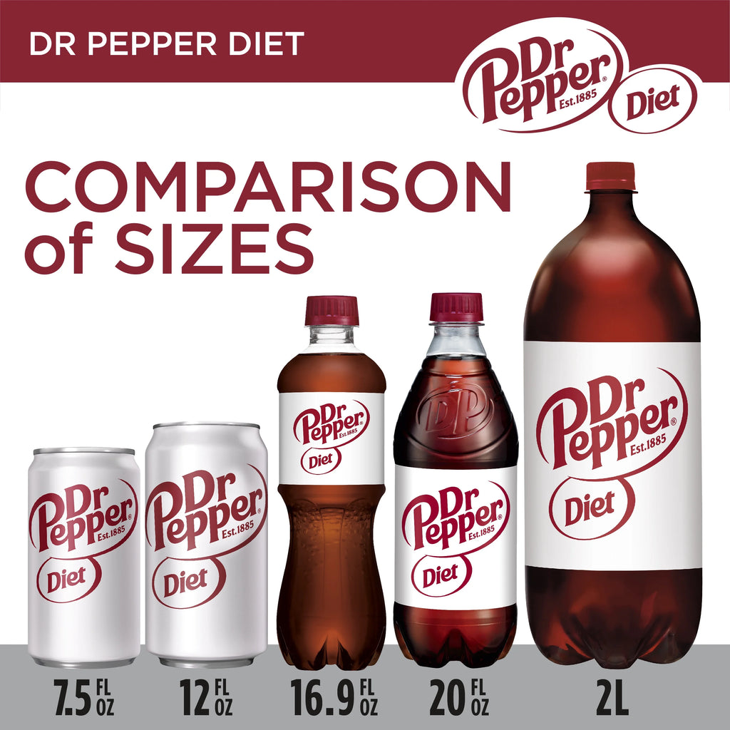 12 Pack Cans Diet Dr Pepper Soda Pop M2766