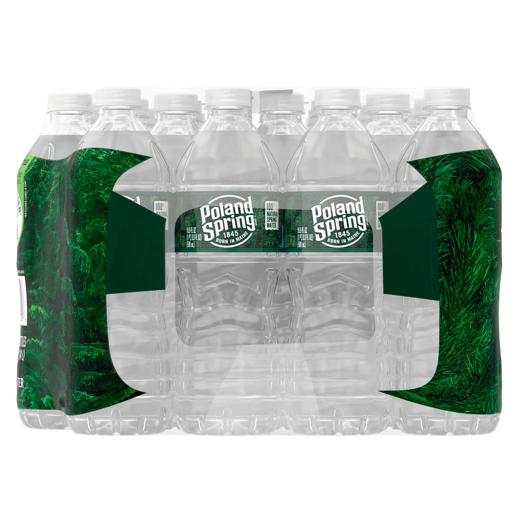 16.9-ounce Natural Spring Water Plastic Bottles (Pack of 28) U158