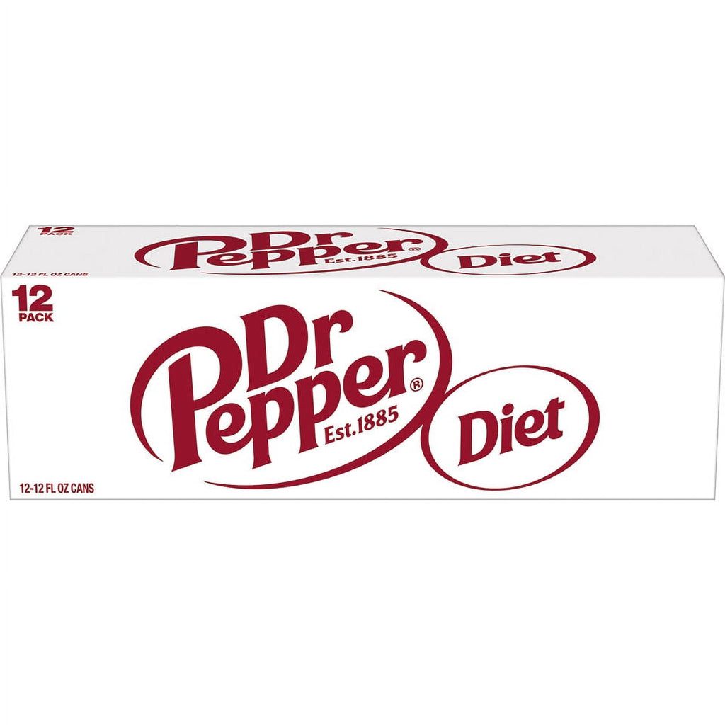 12 Pack Cans Diet Dr Pepper Soda Pop M2766