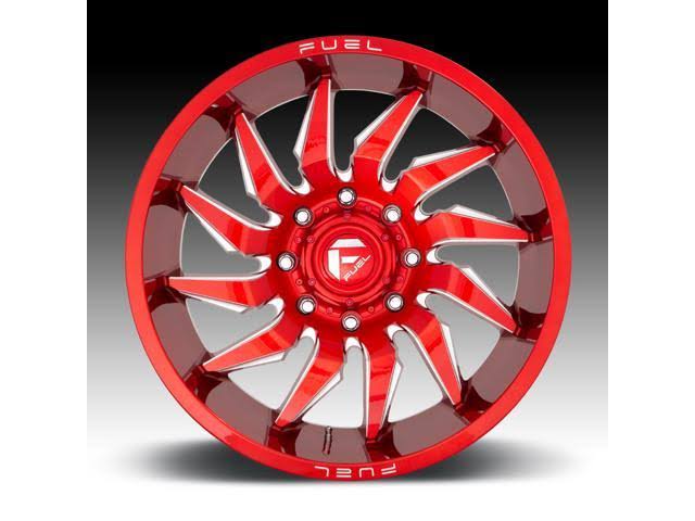 Candy Red Milled 20x9 8x165.1 20mm Wheel W75274