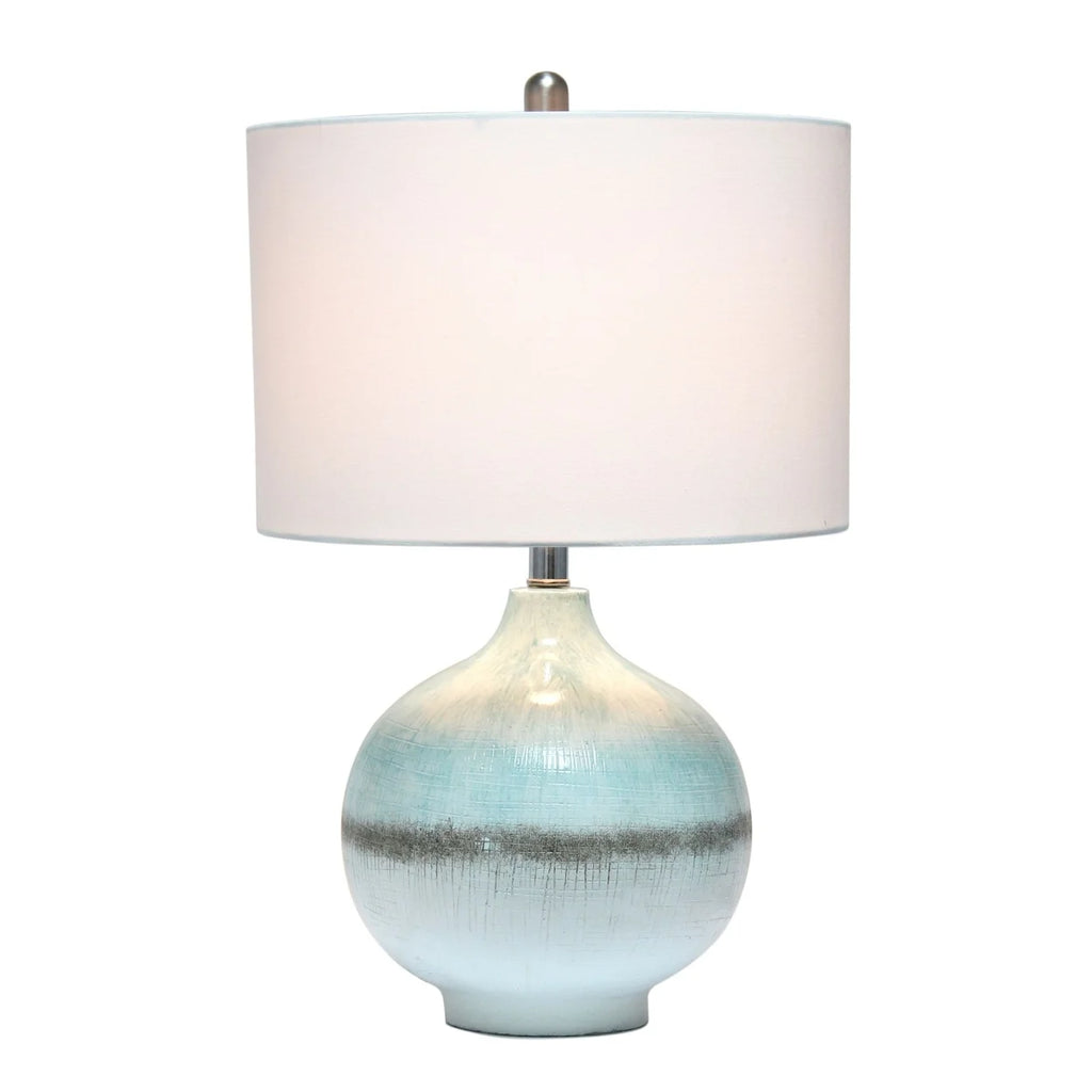 Aqua and Brown Table Lamp L520