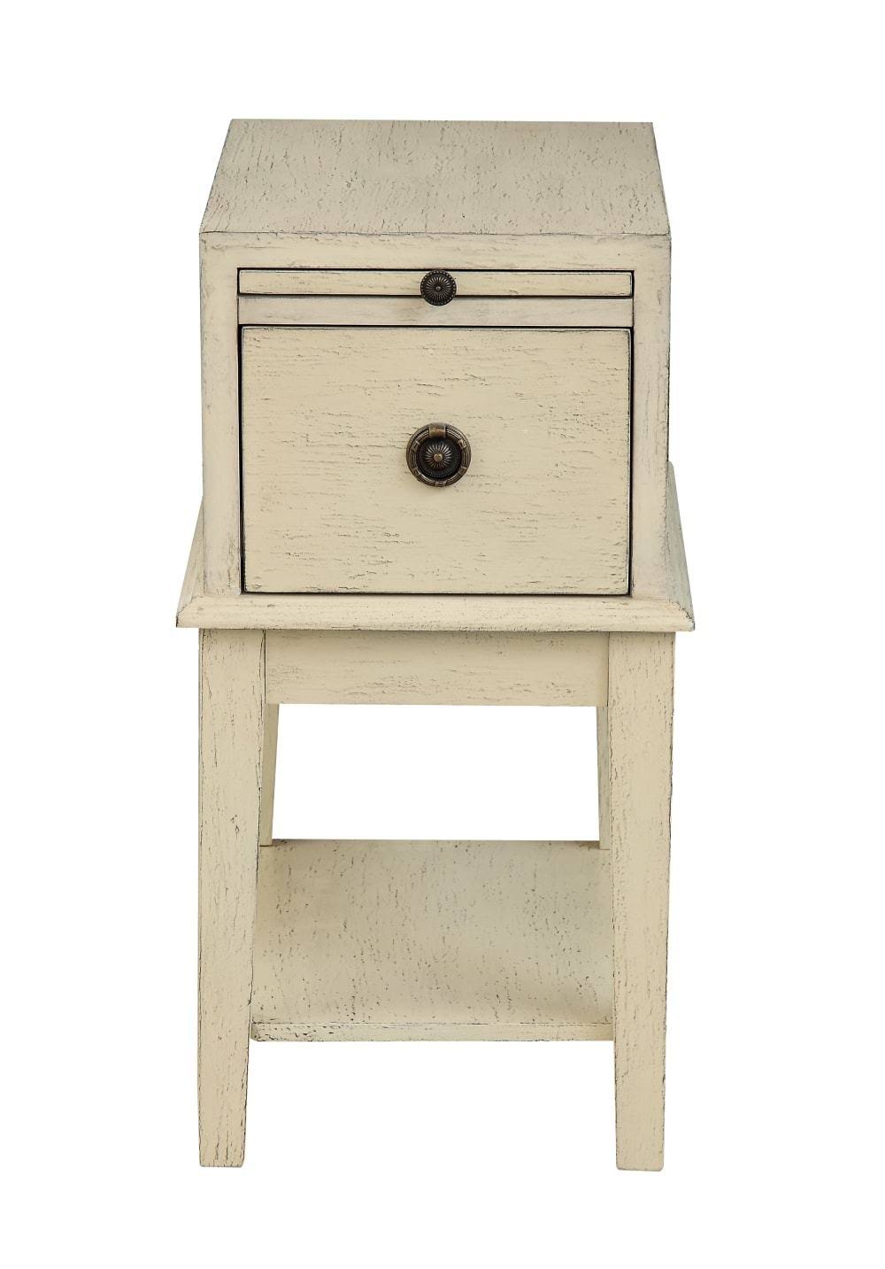 Grey One Drawer Chairside Table A310145