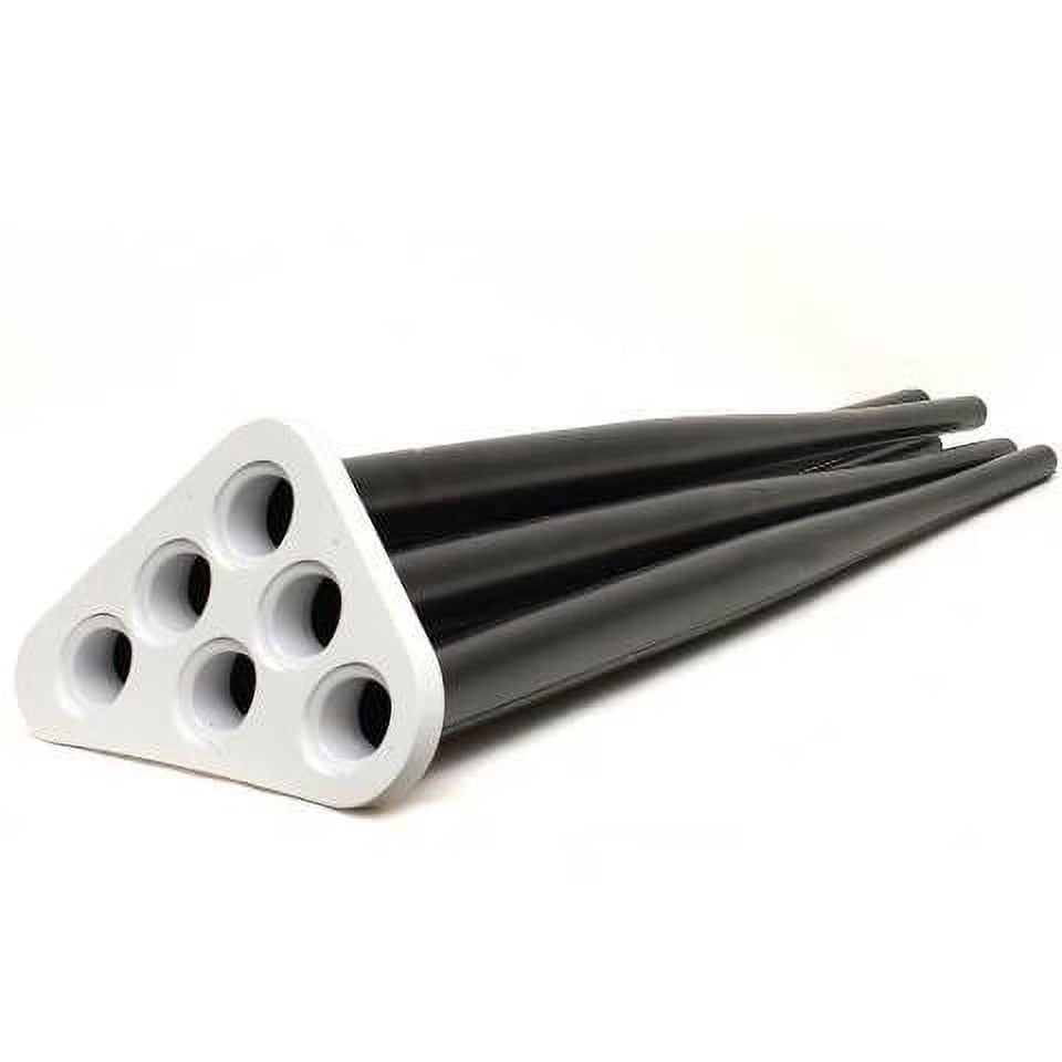 6-Tube 34 Inch Black Boat Rod Organizer K228
