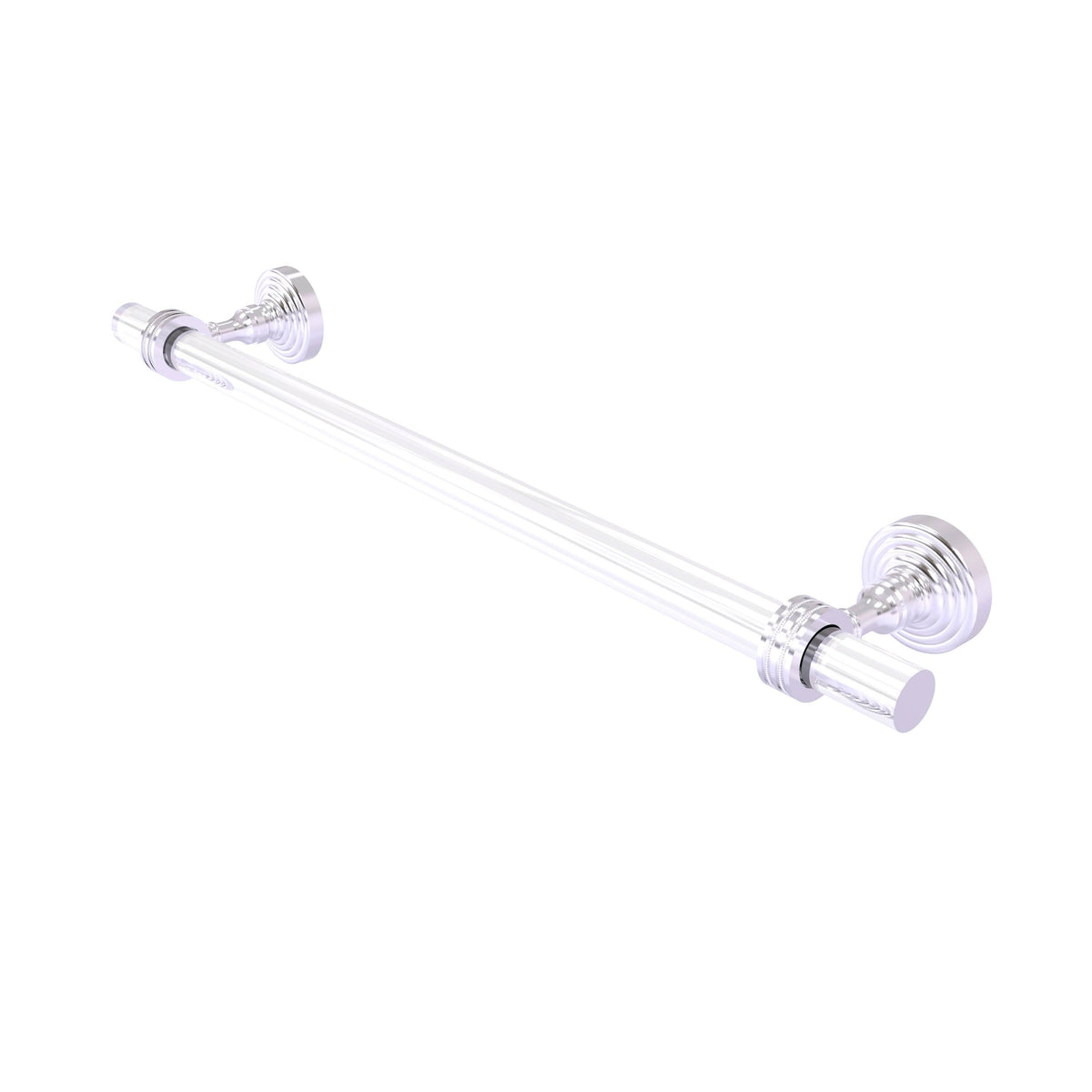 30 inch Towel Bar with Dotted Accents - Satin Chrome Y430