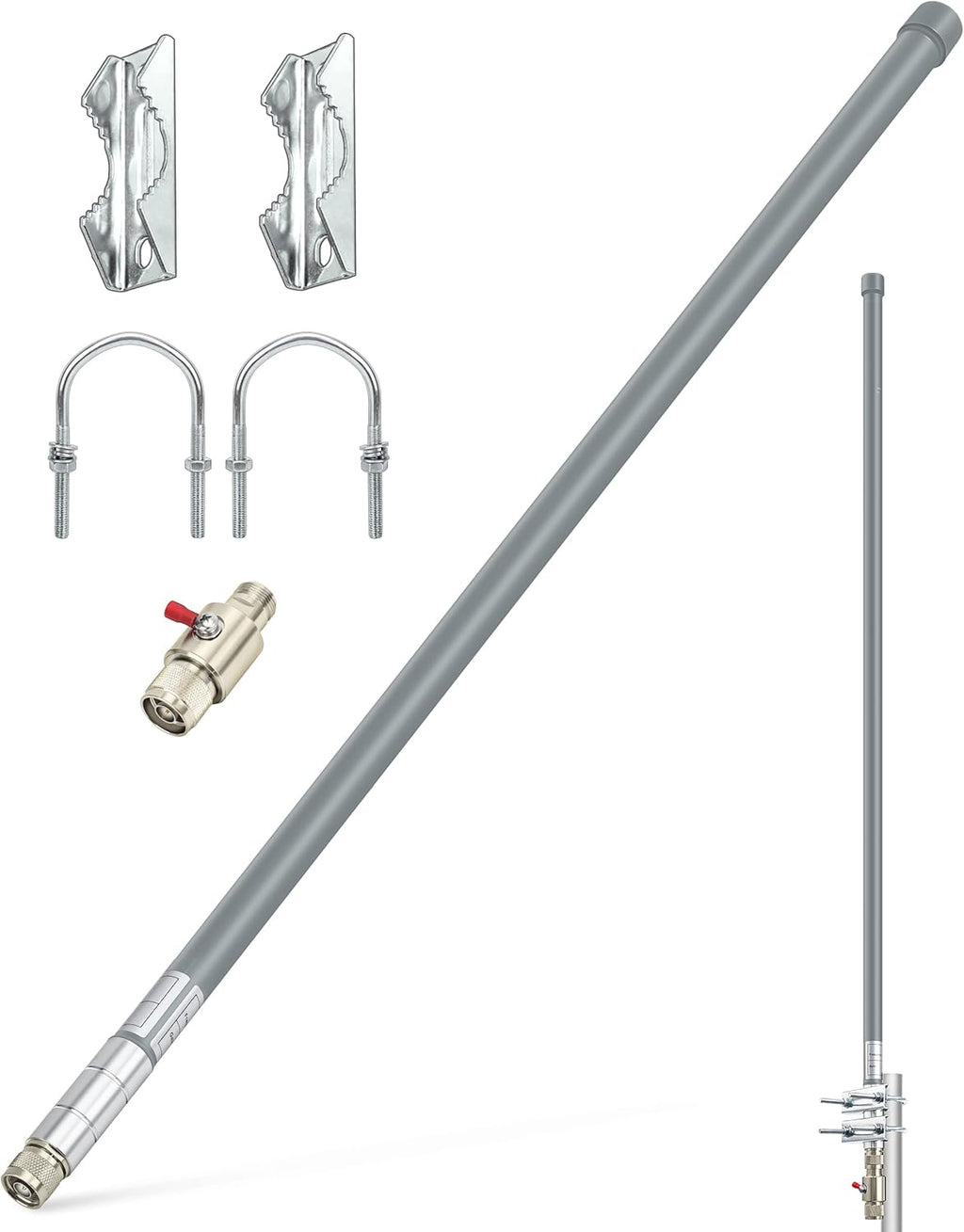 915MHz Omni-Direction Outdoor Antenna Kit with Lightning Arrester (35.8inch) T20219