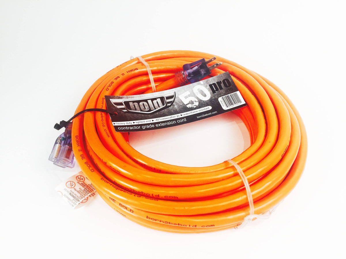Blue Contractor Grade Lighted End Extension Cord A694