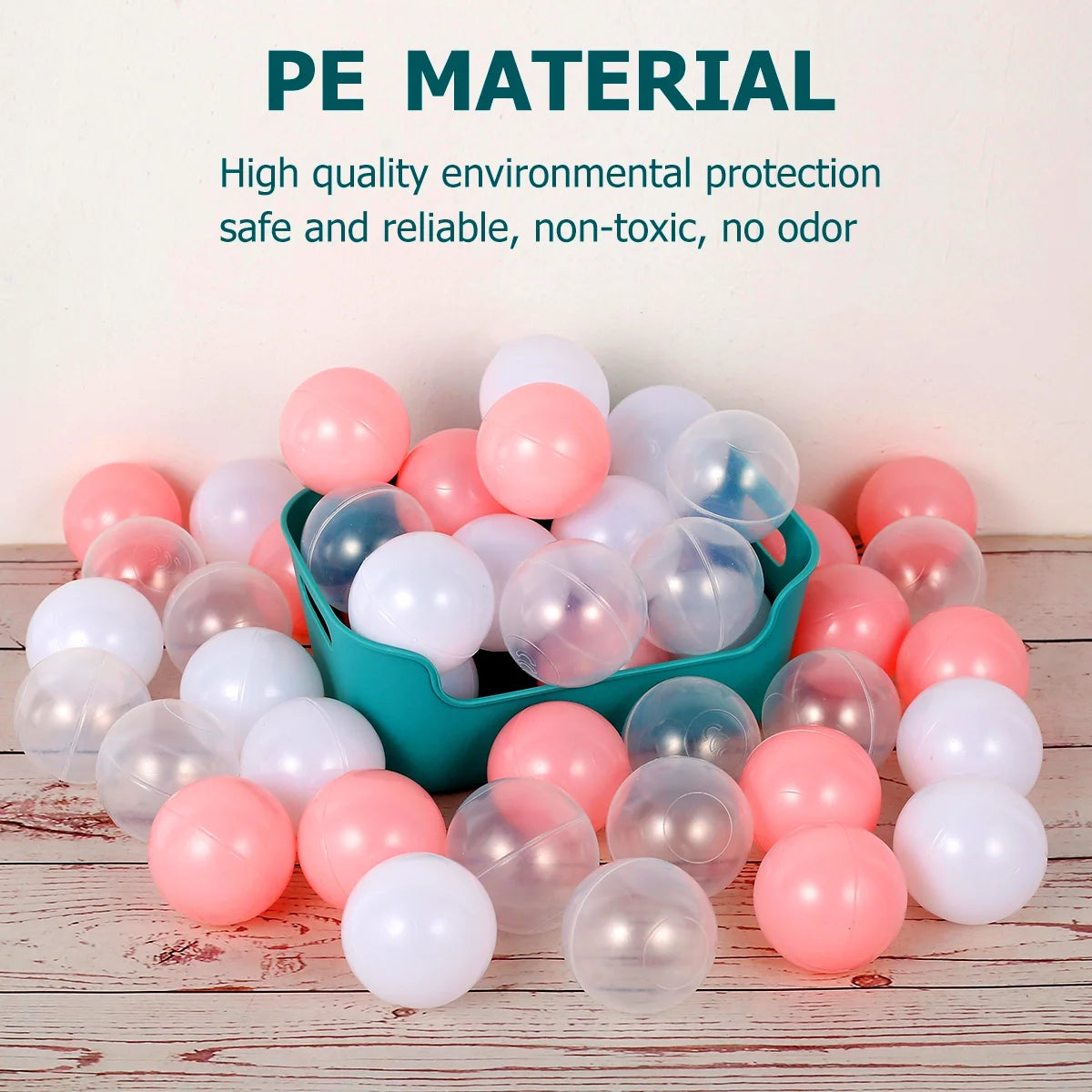 50Pcs 1.6inch Colorful Plastic Playground Ball I476682