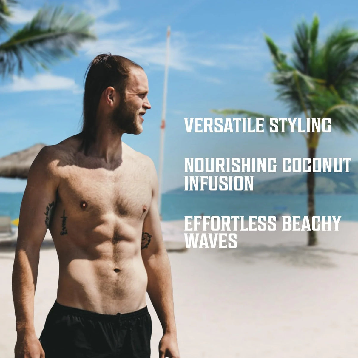 Sea Salt Spray for Hair, Coconut, 8 oz, 2 Packs X201