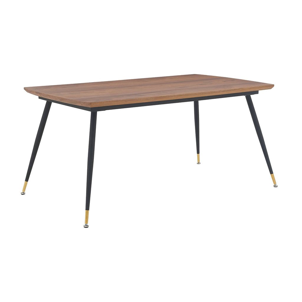 Walnut and Metal Dining Table N582952