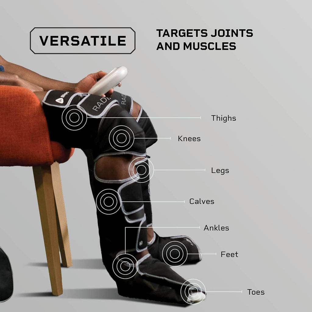 Thigh, Calf and Foot Massager Machine Extra Wide Leg Compression Massager with Remote Control N74620
