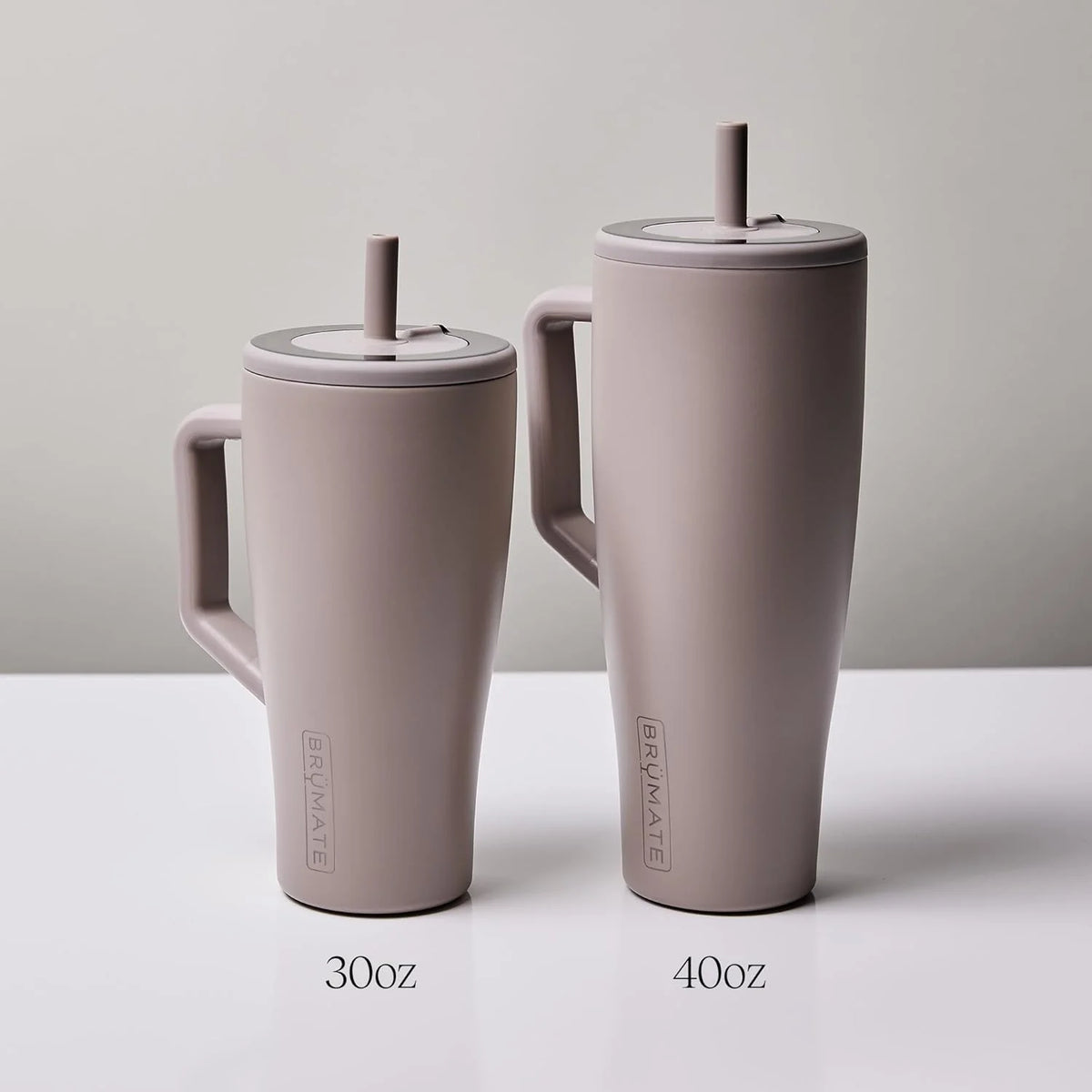 30 oz Stainless Steel Tumbler with Handle and Straw A290026