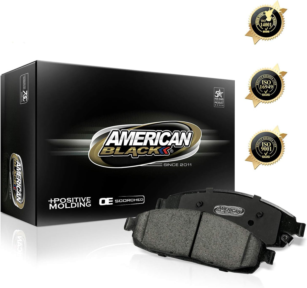 Professional Ceramic Rear Disc Brake Pads Set A400