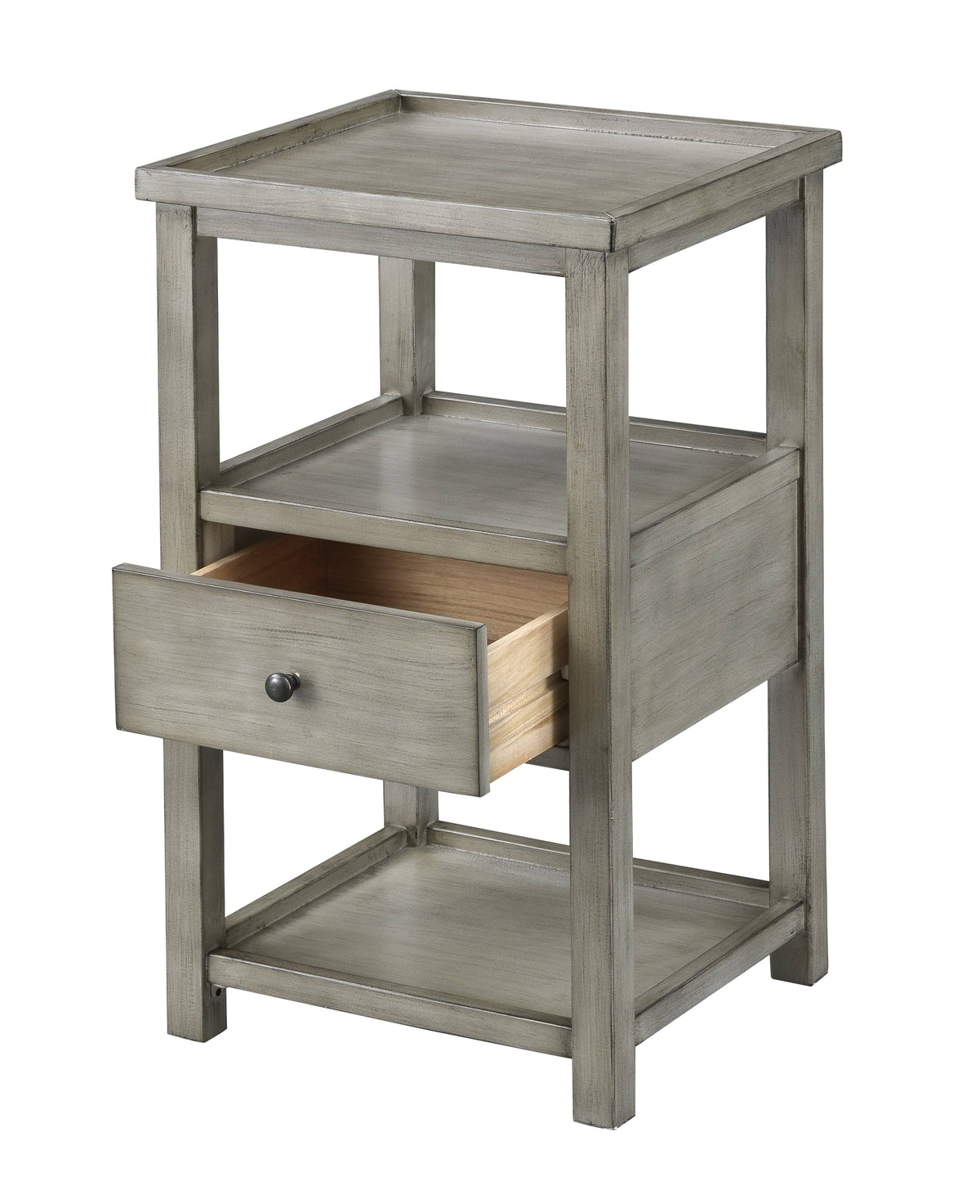 Grey One Drawer Chairside Table A310145