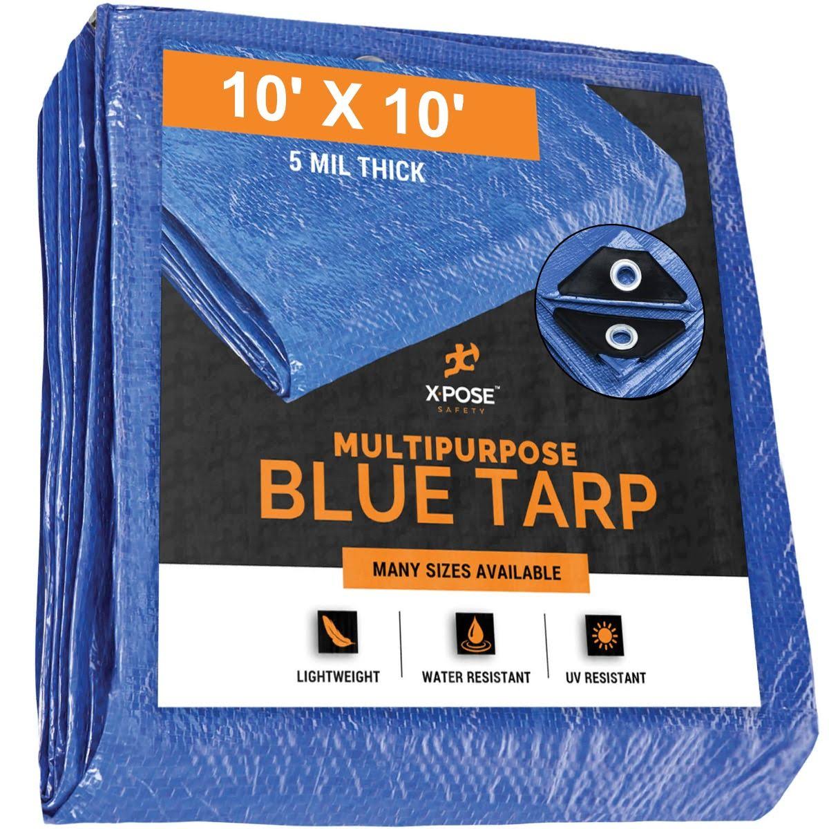 Blue Poly Tarps 10 x 10 - Case of 20 C2513