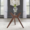 Round Dining Table with Tempered Glass Top Z96790