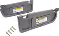 Left Driver & Right Passenger Side Sun Visor Compatible with 2006-2011 Honda Civic Pack of 2 R208