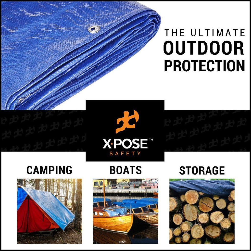 Blue Poly Tarps 10 x 10 - Case of 20 C2513