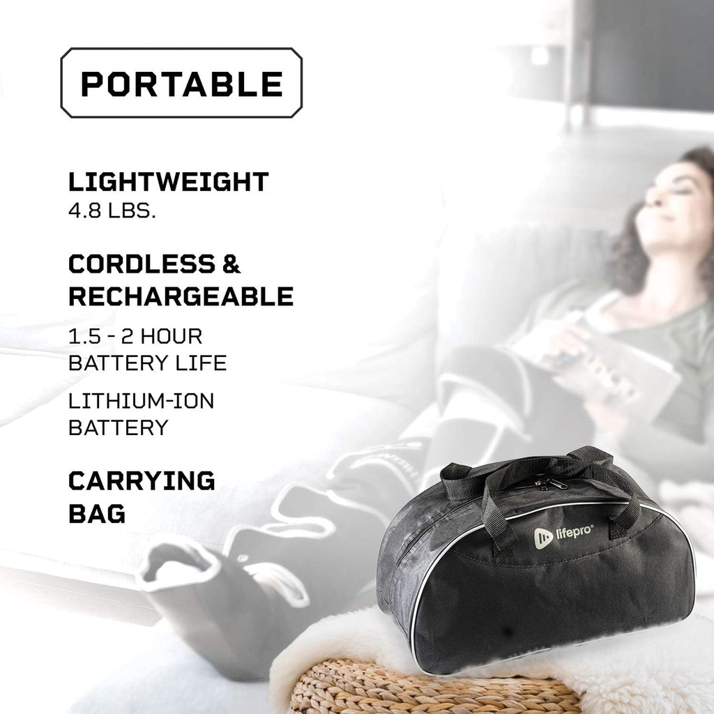 Thigh, Calf and Foot Massager Machine Extra Wide Leg Compression Massager with Remote Control N74620